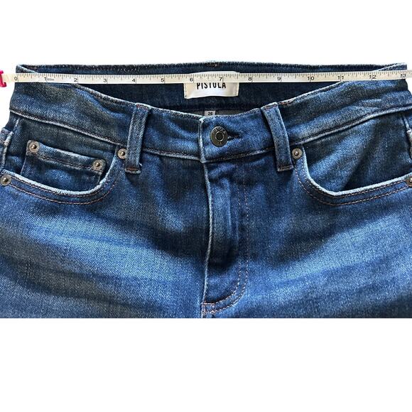 Revolve Pistola Aline High Rise Skinny Stretch Jeans Blue Work Wash Sz 26 $148 - Picture 6 of 13